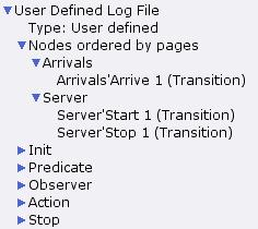 User-defined monitor for log file