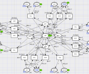 Reenterable Model of Rectangular Communication Grid