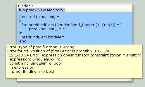 Type error in monitoring function