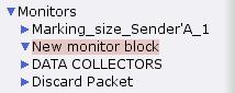 Newly created monitor block
